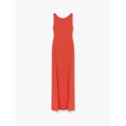 Creso long dress with jewelry chain detail on the back