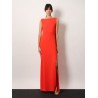 Creso long dress with jewelry chain detail on the back