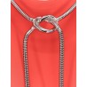 Creso long dress with jewelry chain detail on the back