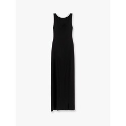 Creso long dress with jewelry chain detail on the back