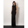 Creso long dress with jewelry chain detail on the back