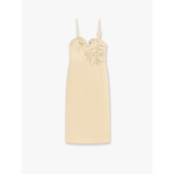 Linen dress with cotton lining