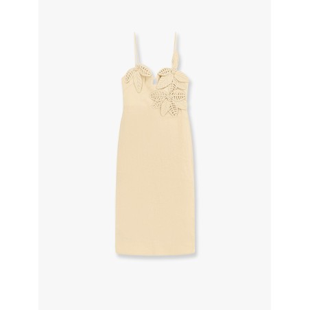 Linen dress with cotton lining