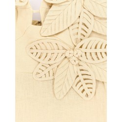 Linen dress with cotton lining