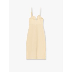 Linen dress with cotton lining