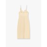 Linen dress with cotton lining