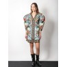 Beauty bouquet mini cotton dress