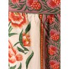 Cotton skirt with floral print