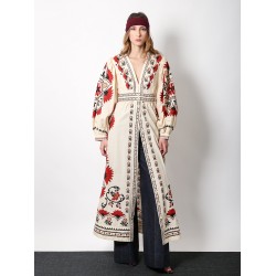 Cotton dress with multicolor print