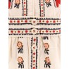 Cotton dress with multicolor print