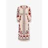 Cotton dress with multicolor print
