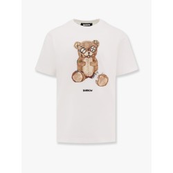Cotton t-shirt with flocked logo