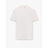Cotton t-shirt with flocked logo