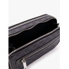Gg supreme fabric and leather shoulder bag