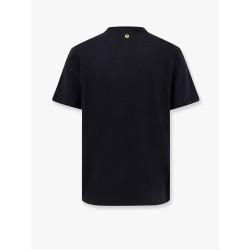 Cotton t-shirt with flocked logo