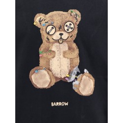 Cotton t-shirt with flocked logo