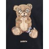 Cotton t-shirt with flocked logo