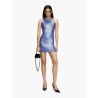 M-caddix viscose blend dress with frontal logo