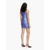 M-caddix viscose blend dress with frontal logo