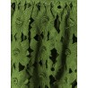 Cotton skirt with floral embroideries