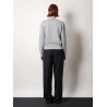 Cotton sweatshirt with all-over rhinestones