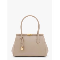 Marlene leather handbag with charm detail on the front