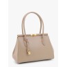 Marlene leather handbag with charm detail on the front