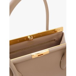 Marlene leather handbag with charm detail on the front