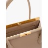 Marlene leather handbag with charm detail on the front