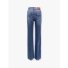 Stretch denim jeans with metal buttons