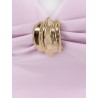 Midi dress with gold metal detail