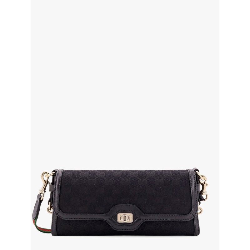 Original gg and leather shoulder bag
