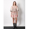 Cotton dress with multicolor print