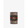 Gg supreme fabric and leather key ring