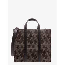 Handbag with ff recycled jacquard fabric