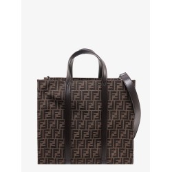 Handbag with ff recycled jacquard fabric
