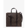 Handbag with ff recycled jacquard fabric