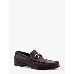 Grandioso leather loafer with gancini detail