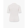 Ribbed cotton and cachemire polo shirt