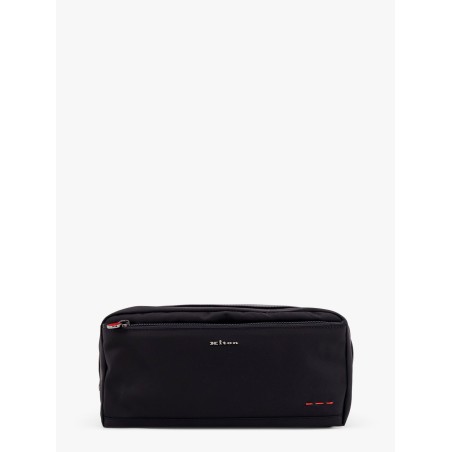 Nylon beauty case with frontal logo