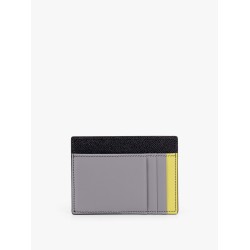 Saffiano leather card holder with animalier insert