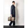 Gg supreme fabric and leather duffle bag