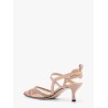 Colibrì leather and mesh slingback with FF motif