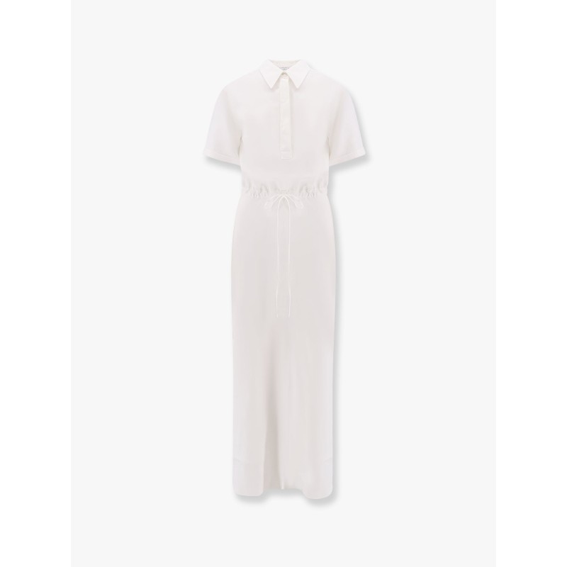 Viscose and linen long dress long dress