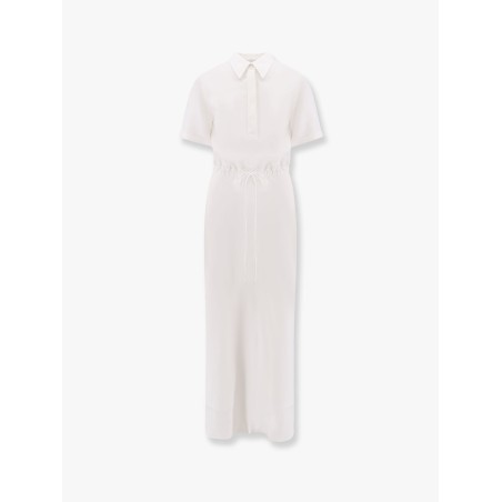 Viscose and linen long dress long dress