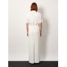 Viscose and linen long dress long dress