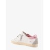 Super-star used-effect leather sneakers with suede profiles