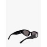 Acetate sunglasses with lateral logo