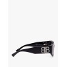 Acetate sunglasses with lateral logo
