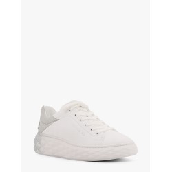 Diamon maxi leather sneakers with glitter detail